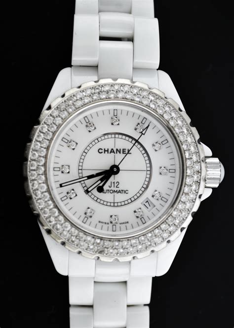 chanel j12 white diamonds|j12 chanel watch price.